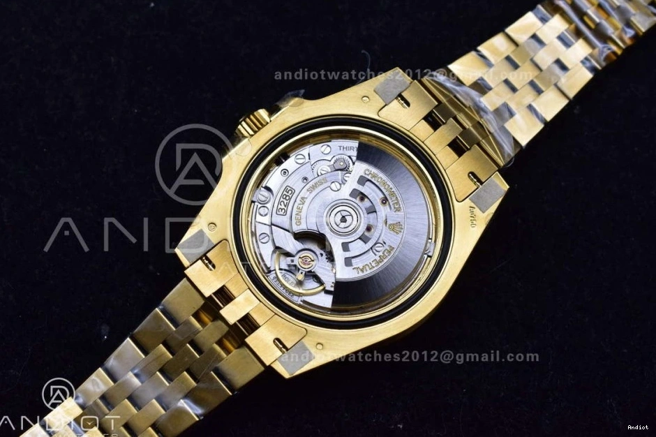 Weight VR3285 on Edition YG 1:1 II GRNR GMT Gain Bracelet Black Master CHS Dial Best Gold Jubilee 126718 Factory 0513